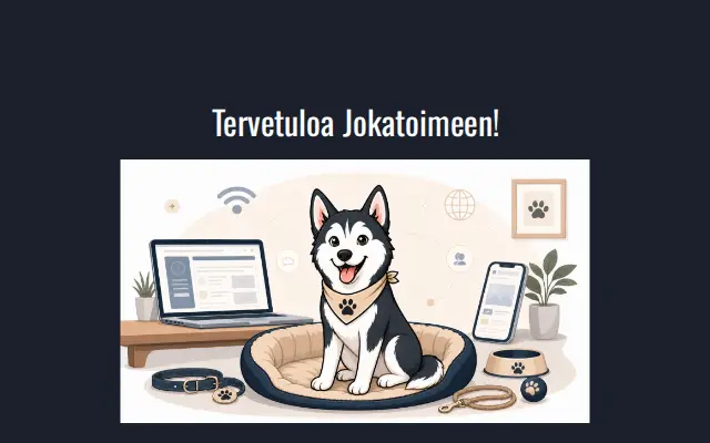 Jokatoimi -sivuston etusivu